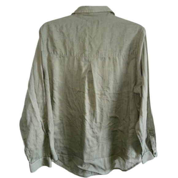 Lucky Brand Green Button-Up Shirt Lightweight Sz XLarge Capsule Wardrobe Classic - Picture 3 of 8
